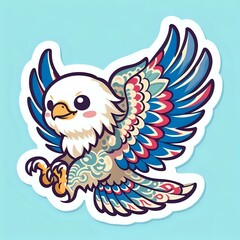 Fototapeta premium Cute animals sticker