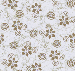 Ethnic boho colourfull seamless pattern. Repeating background. floral Cloth design, wallpaper. 