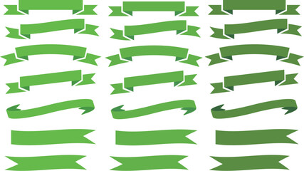 Obraz premium set of simple ribbons