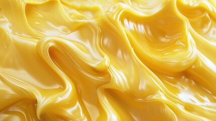 Closeup of creamy butter or margarine with smooth swirls, perfect for culinary use and enhancing the flavor of meals. AIG53M