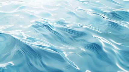 Fototapeta premium A blue background with subtle waves and ripples, evoking the feeling of a calm ocean surface