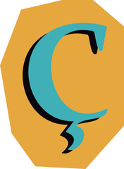 Letter Collage Element SVG