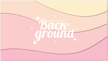 Abstract paper cut shape wave background