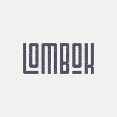 Lombok Lettering Typography