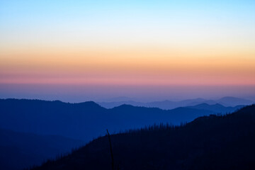 Sunset in Sierra National Forest