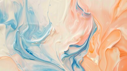 Abstract paint strokes in pastel colors background