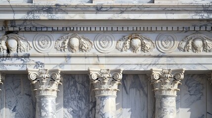 Obraz premium Marble adds grandeur and elegance to classical architecture, favored for its beauty and durability.