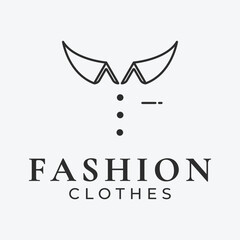 fashion custom tailor logo design icon illustration