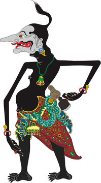Wayang Puppet Shadow - Petruk