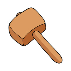 mallet vector illustration