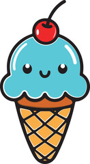 Cute ice cream cone