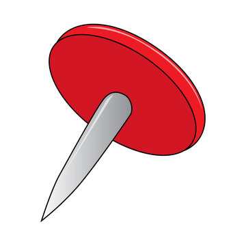 thumb tack vector illustration