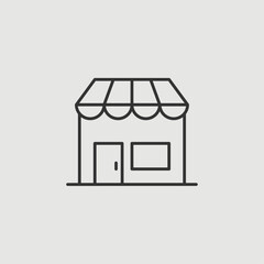 Vector Simple Isolated Store Icon