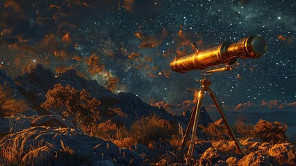 A Telescopic View of the Night Sky