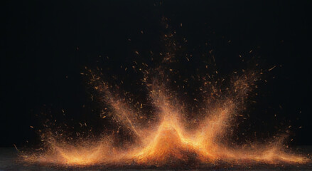 fountain in the night