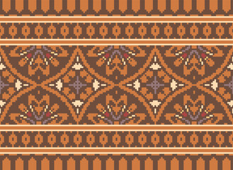Aztec tribal geometric ethnic seamless pattern. Vintage Native American ethnic vector background. Traditional ornament; Hawaiian Tribal. American, Mexican style.