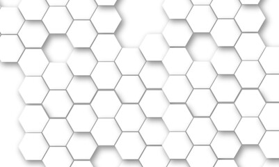 Abstract seamless hexagon pattern background. Abstract hexagon technology design background. Vector Illustration.