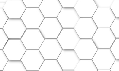 Obraz premium Abstract seamless hexagon pattern background. Abstract hexagon technology design background. Vector Illustration.