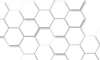 Abstract seamless hexagon pattern background. Abstract hexagon technology design background. Vector Illustration.