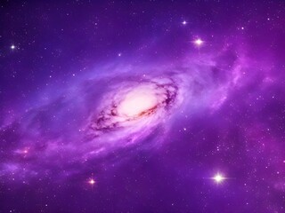 Fototapeta premium a purple nebula with stars and galaxy in the background, galaxy wallpaper, cosmos wallpaper
