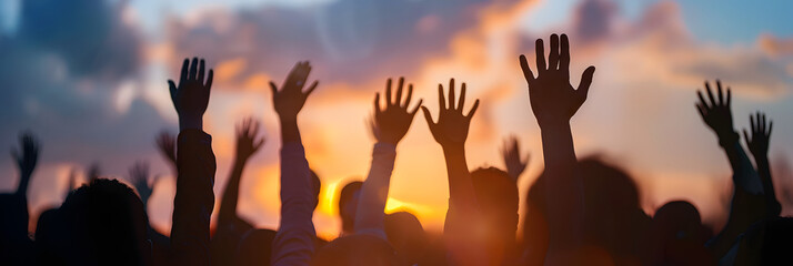 a group of people waving Goodbyes