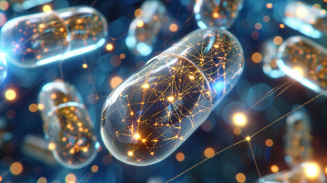 Detailed View of Alpha-GPC Pills Enhancing Cognitive Function and Mental Clarity, Ideal for Health Product Marketing