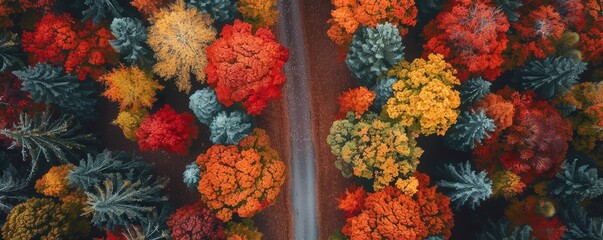 Abstract floral pattern with vibrant colors.