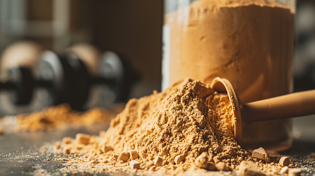 High-Quality CLA Powder in Fitness and Athletic Performance Setting, Health Supplement