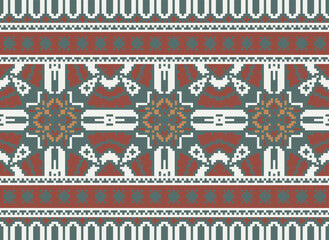 Geometric patchwork ethnic pattern vector for tribal boho design,Wallpaper,Wrapping,Fashion,Carpet,Clothing,Knitwear,Batik,Illustration.