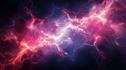 Electric Fusion - Abstract Lightning Pattern with Dynamic Shapes and Energetic Visuals