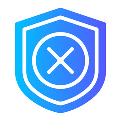 Obraz premium failed gradient icon