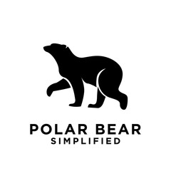 Polar Bear logo icon design vector illustration