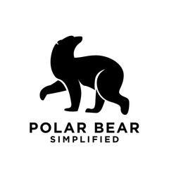 Polar Bear logo icon design vector illustration