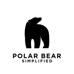 Obraz premium Polar Bear logo icon design vector illustration