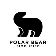 Polar Bear logo icon design vector illustration