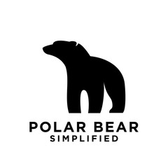 Polar Bear logo icon design vector illustration