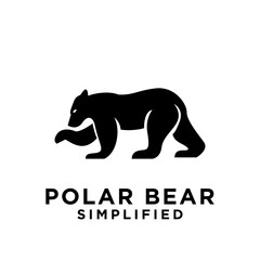 Polar Bear logo icon design vector illustration