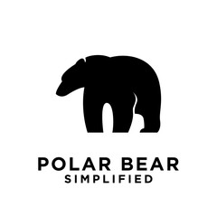 Polar Bear logo icon design vector illustration