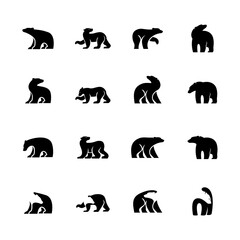 Polar Bear logo icon design vector illustration © Alpha Vector