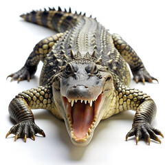 Obraz premium Crocodile isolated on a white background.