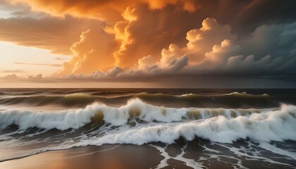 Fototapeta premium sunset over the sea