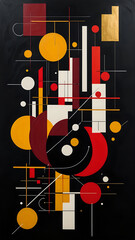 Abstraktion Quantendenken 9x16. Hintergrund für das Design 3.