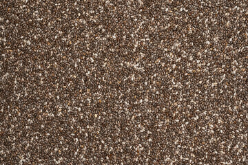 top view flat lay chia seed texture food background
