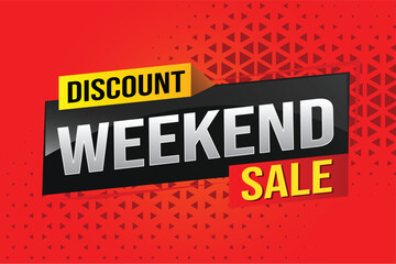 Weekend Special sale tag. Banner design template for marketing. Special offer promotion retail. background banner modern graphic design for advertising store shop, online store, website, landing page
