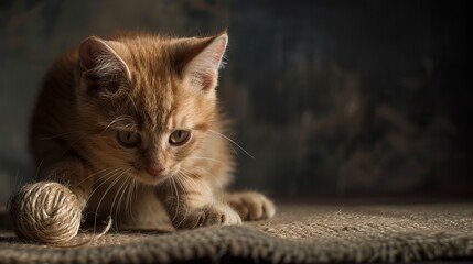 In a studio shoot, a cat engages in playful antics, showcasing its agility and curiosity amidst the controlled environment.