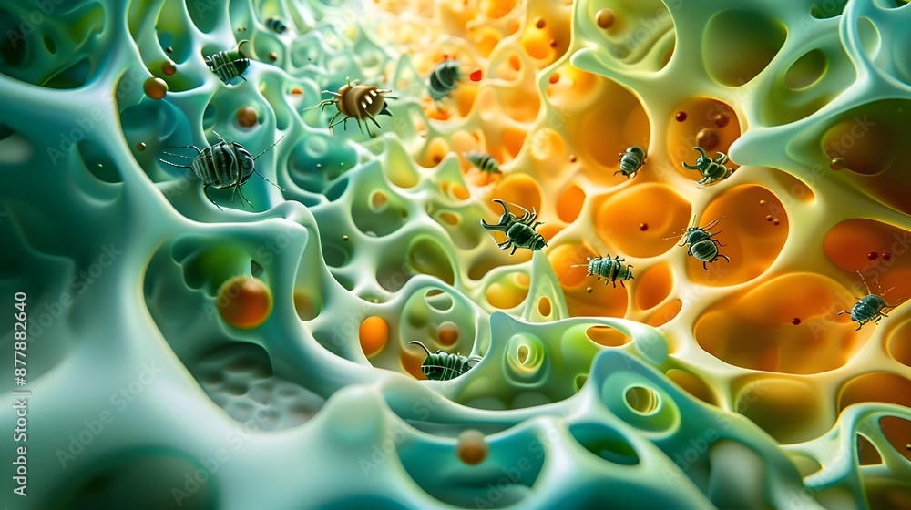 Aufkleber navigating the intricate glomerular structures:an insect's-eye view