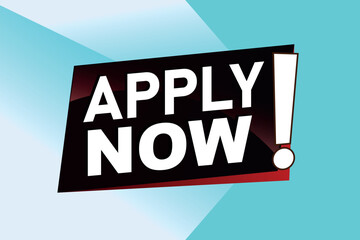 apply now poster banner graphic design icon logo sign symbol social media website coupon


