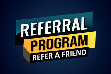 referral program referral a friend poster banner graphic design icon logo sign symbol social media website coupon

