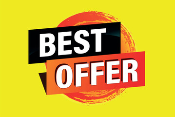 best offer poster banner graphic design icon logo sign symbol social media website coupon

