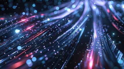 Naklejka premium A close-up view of multiple blurry lights